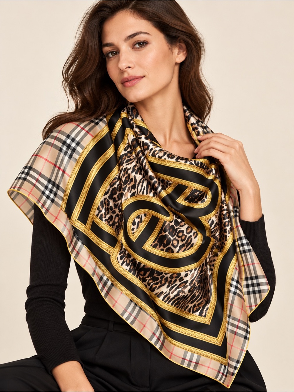 Burberry silk scarf